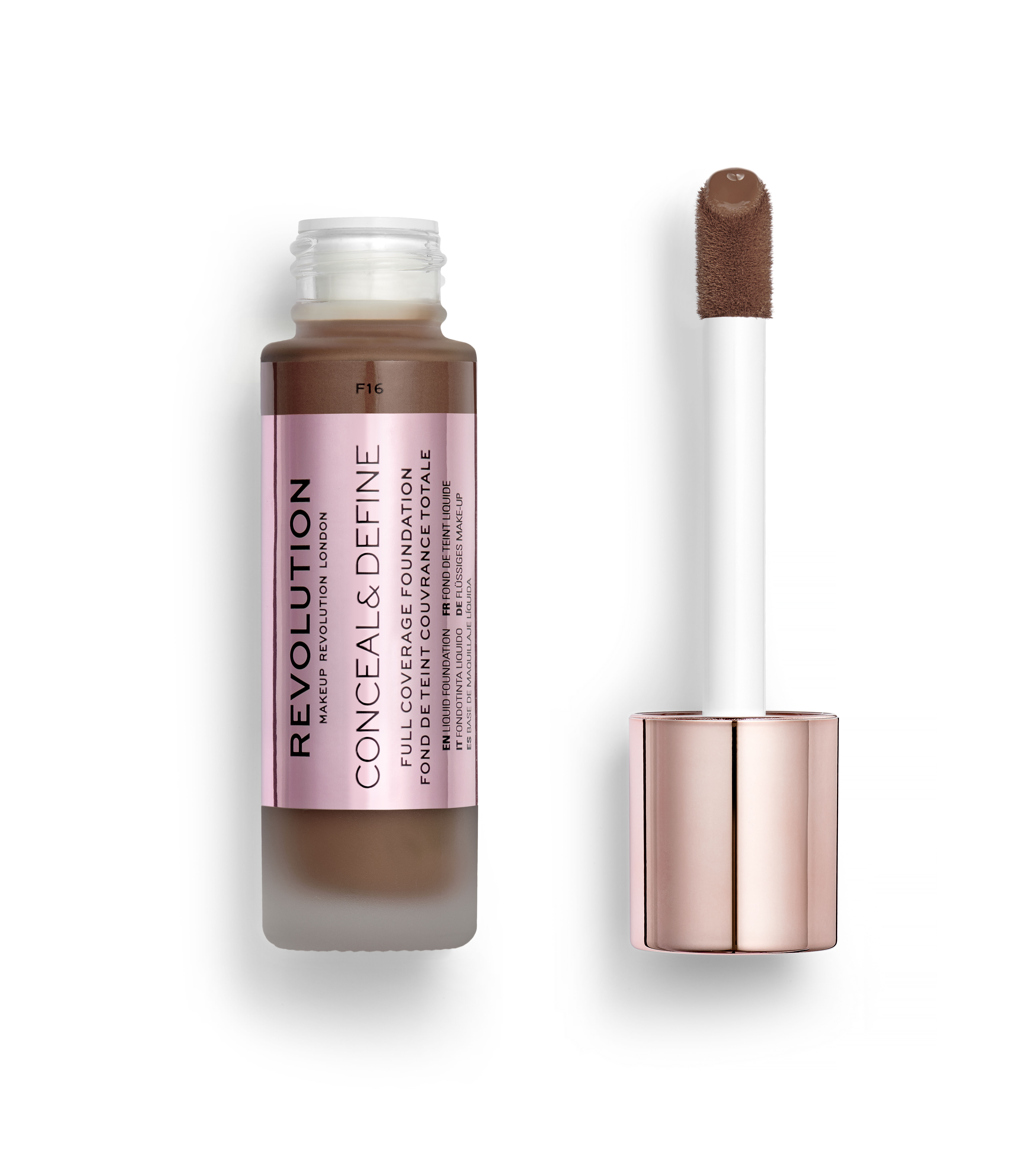 Revolution Conceal & Define Ultra Matte Full Coverage Foundation F16